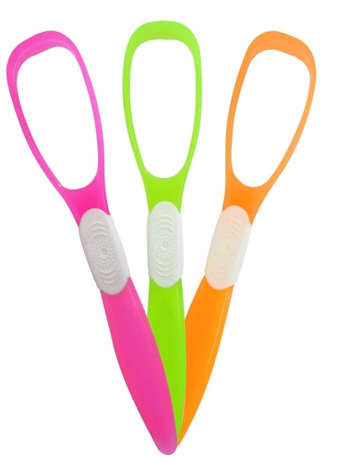 Skab® Plastic Tongue Cleaner/Tongue Scraper for Healthy Oral Care and Adults Kids, Easy to Use, Help Fight Bad Breath Travel Friendly (Set Of 1, Random Color) - Image 3